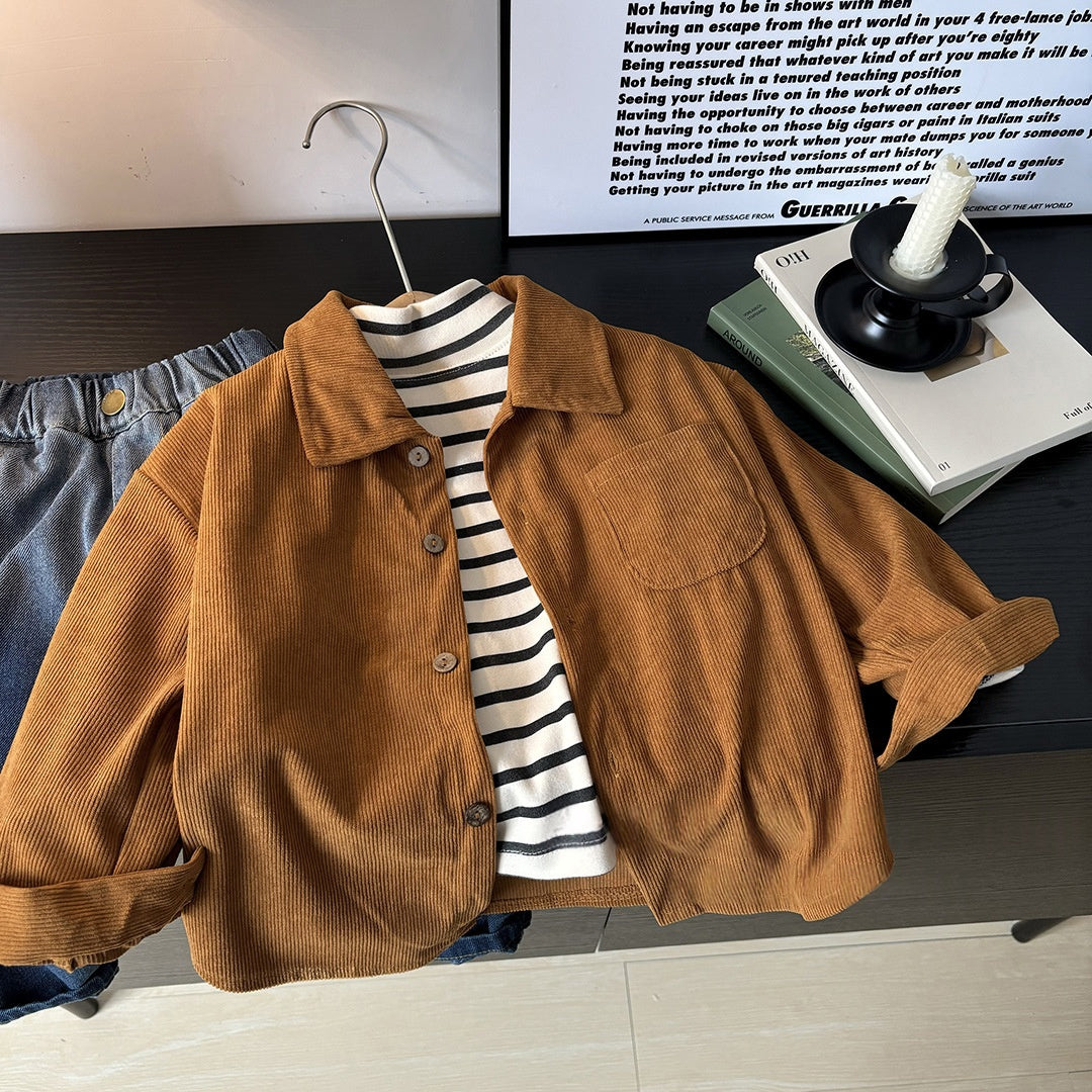 Robe de chemise pour enfants et vêtements de dessus