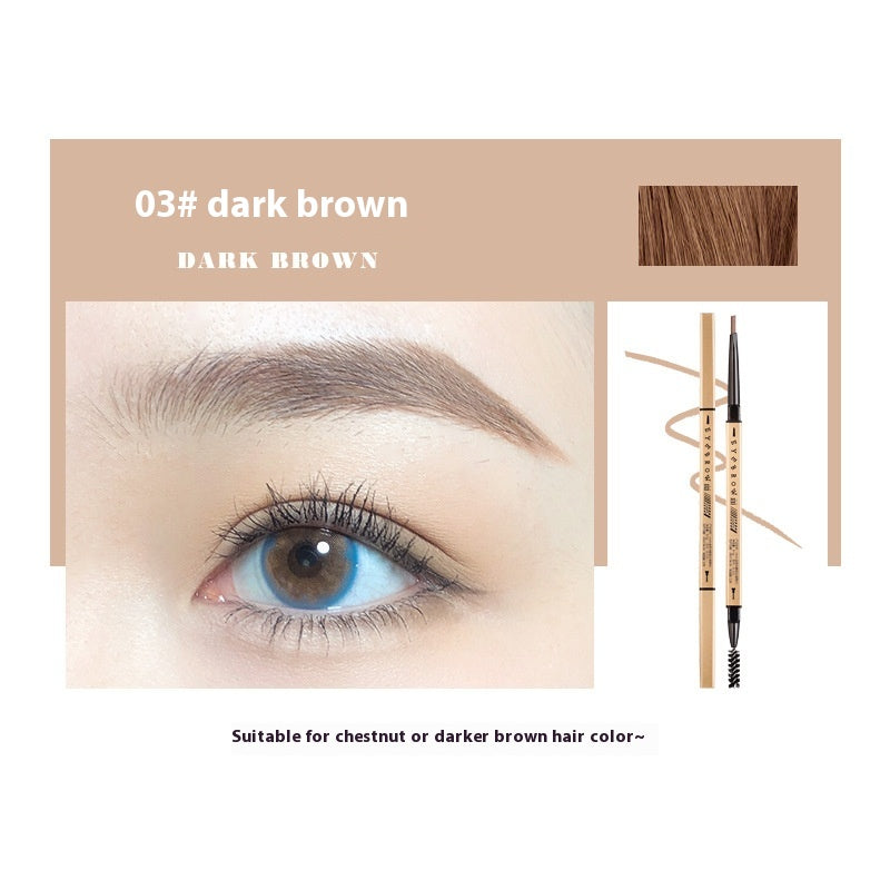 Petits baguettes en or Crayon de sourcils ultra fin Décoloration Résistante Naturelle Ultra-fine