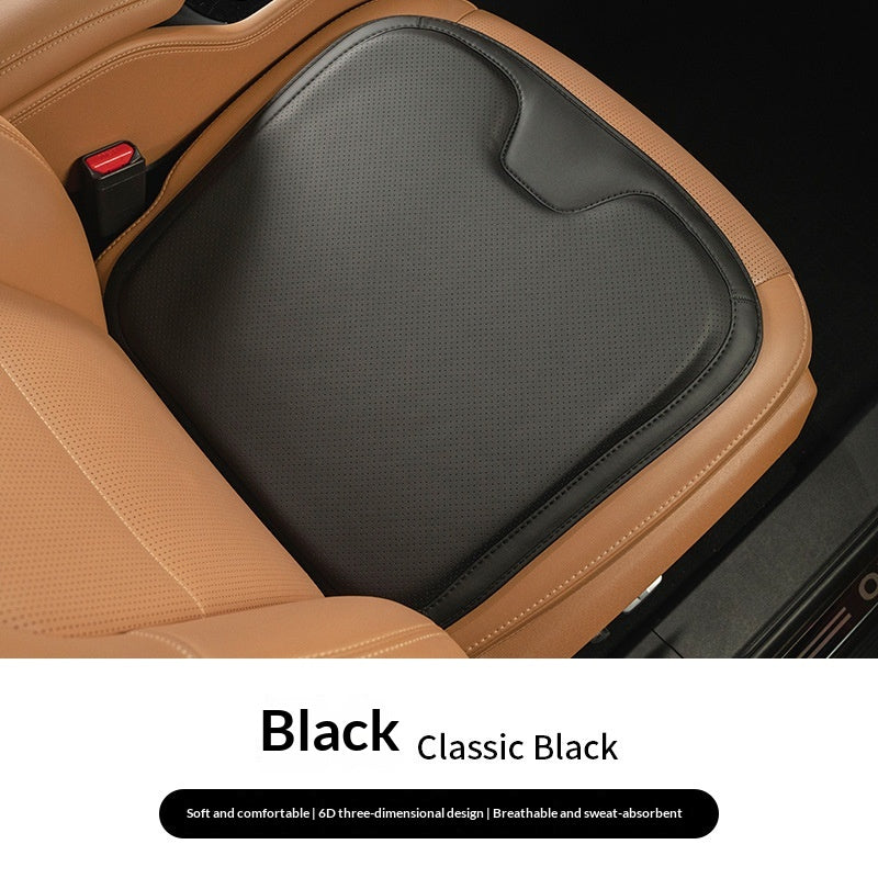 Coussin de siège auto en cuir de Napa en une seule pièce