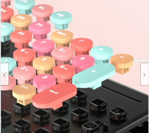 Clavier et jeu de souris sans fil pour manipulateur punk