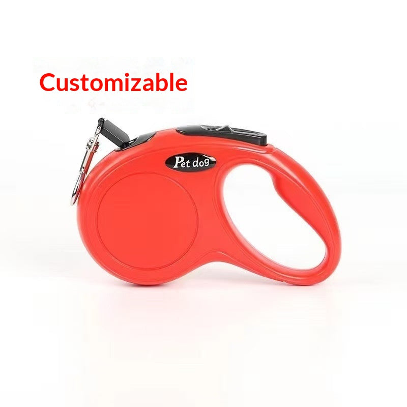 Corde de maintien des mains Un-clic frein pour marcher le chien rétractable Corde de maintien des mains