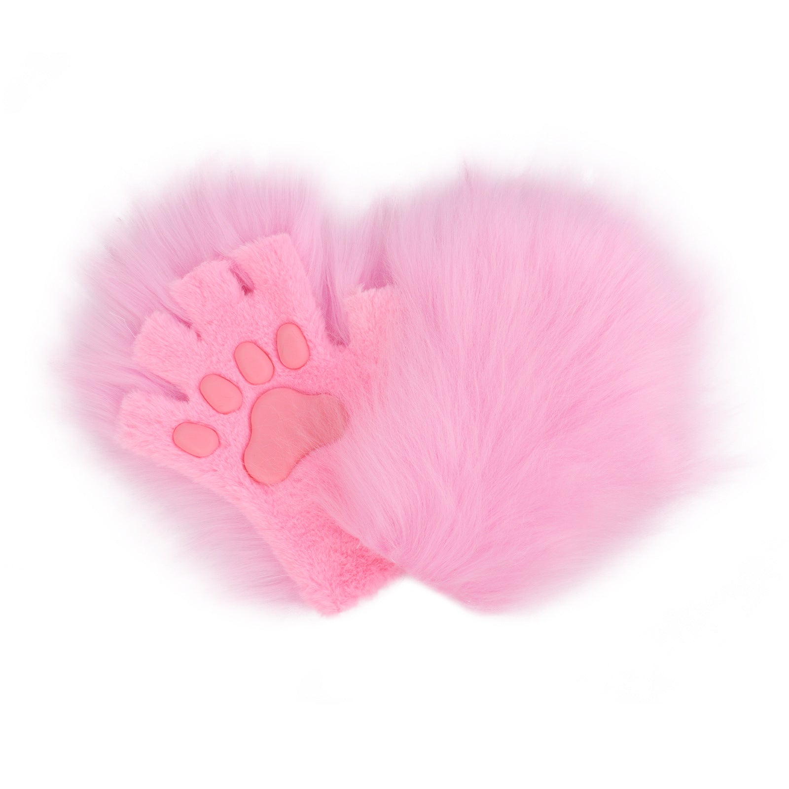 Halloween longue-plush Cat-claw Full-finger et demi-finger Gants