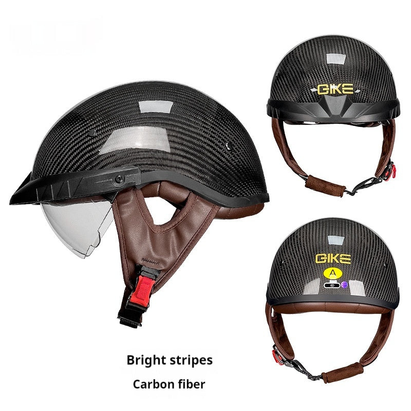 Casque de moto en fibre de carbone 3C