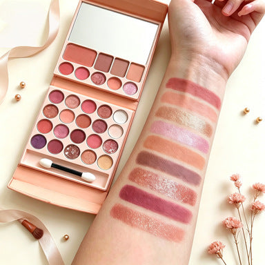 Tout-en-un Maquillage Palette Matte et Shimmer Eyeshadow Rouge à lèvres et Blush