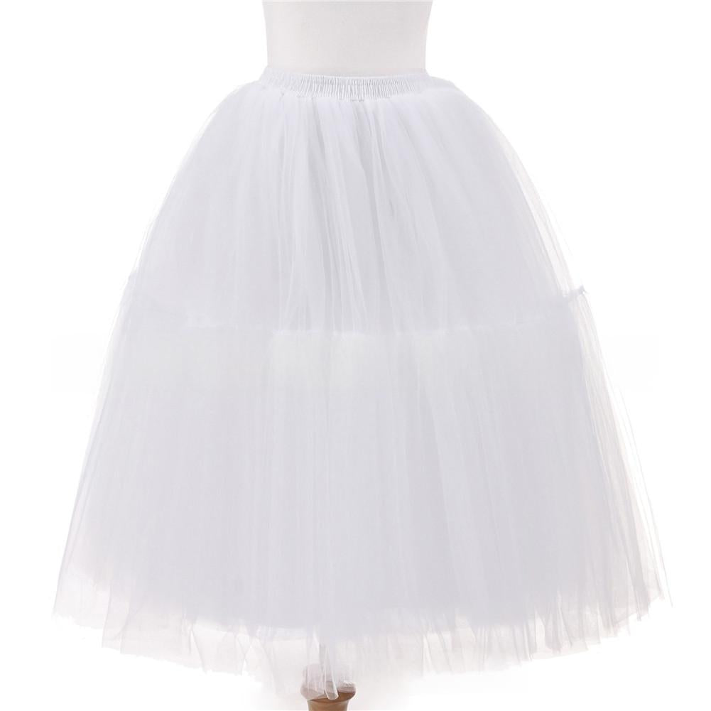 Jupe européenne et américaine à 6 couches Tulle plissée