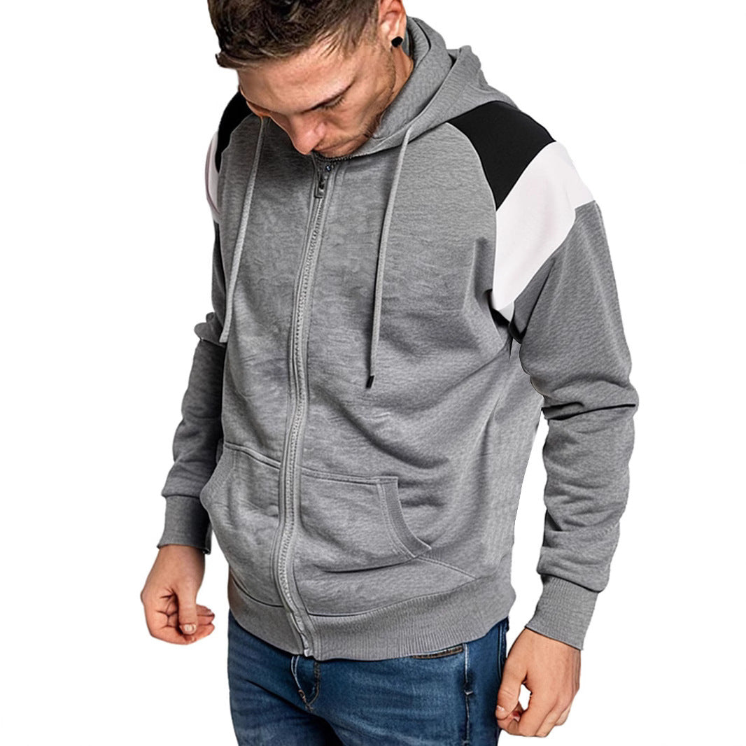 Hommes Couleur-Block Hoodie Casual Style sportif