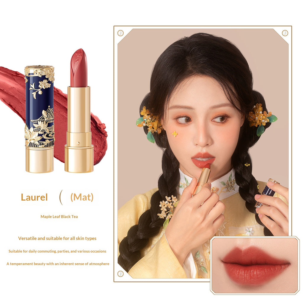 L'ensemble cadeau de maquillage de rouge à lèvres de la déesse de la fleur de ville interdite