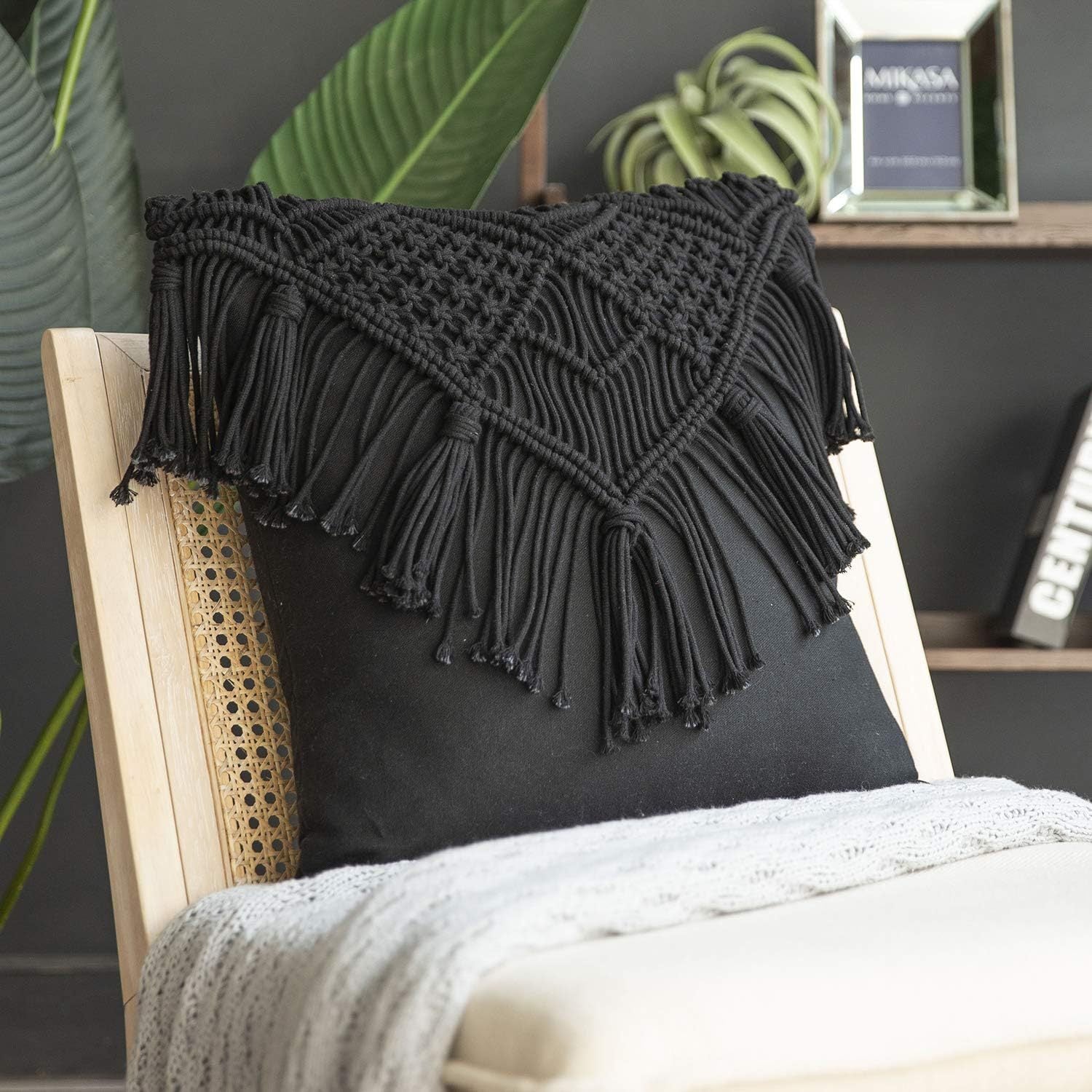 Couvercle de canapé en coton tissé en corde