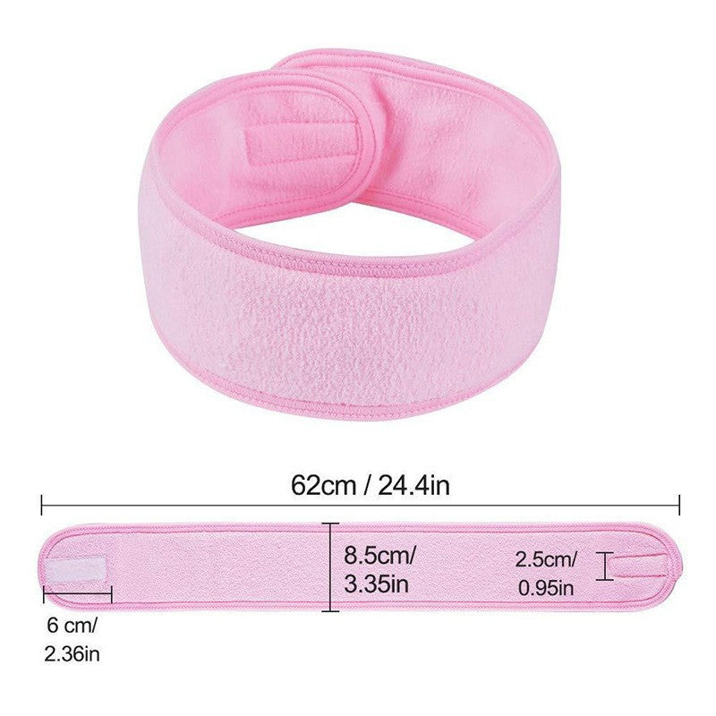 Bandeau de maquillage velcro imprimé épais