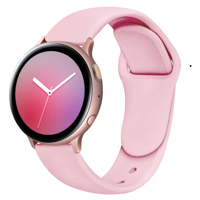 Convient pour Galaxy Active 2 boucle vers l'envers bracelet en silicone 20 22mm Sports intérieur boucle Str