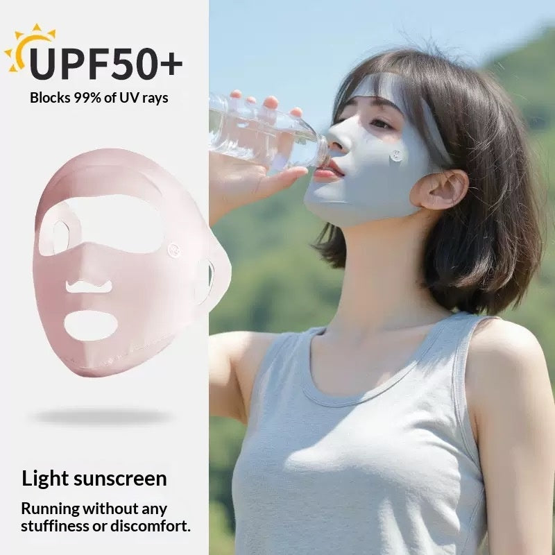 Masque de vélo à nez ouvert respirant pour femmes avec protection solaire