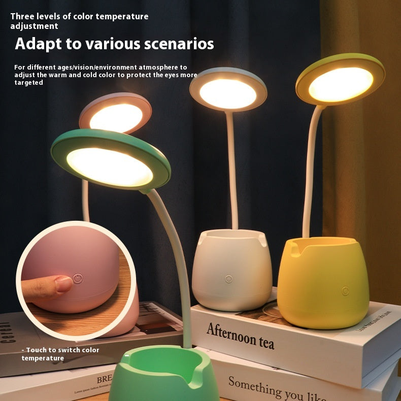 Led Pen Conteneur Lampe de table Protection des yeux Apprentissage Lit dédié Dortoir étudiant R
