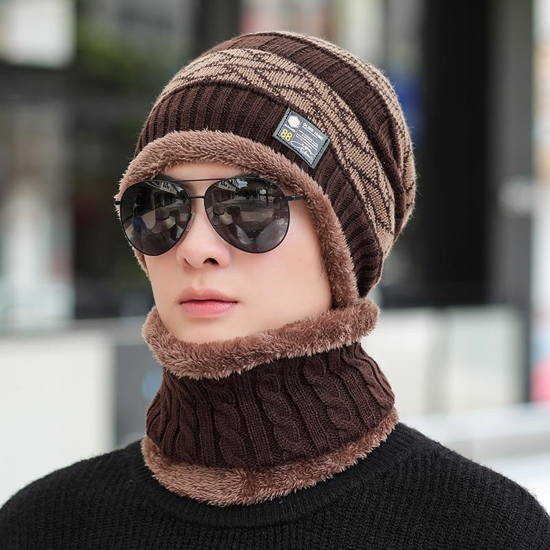 Entretien chaud et vélo à l'épreuve du froid Automne et chapeau en coton rembourré d'hiver pour hommes