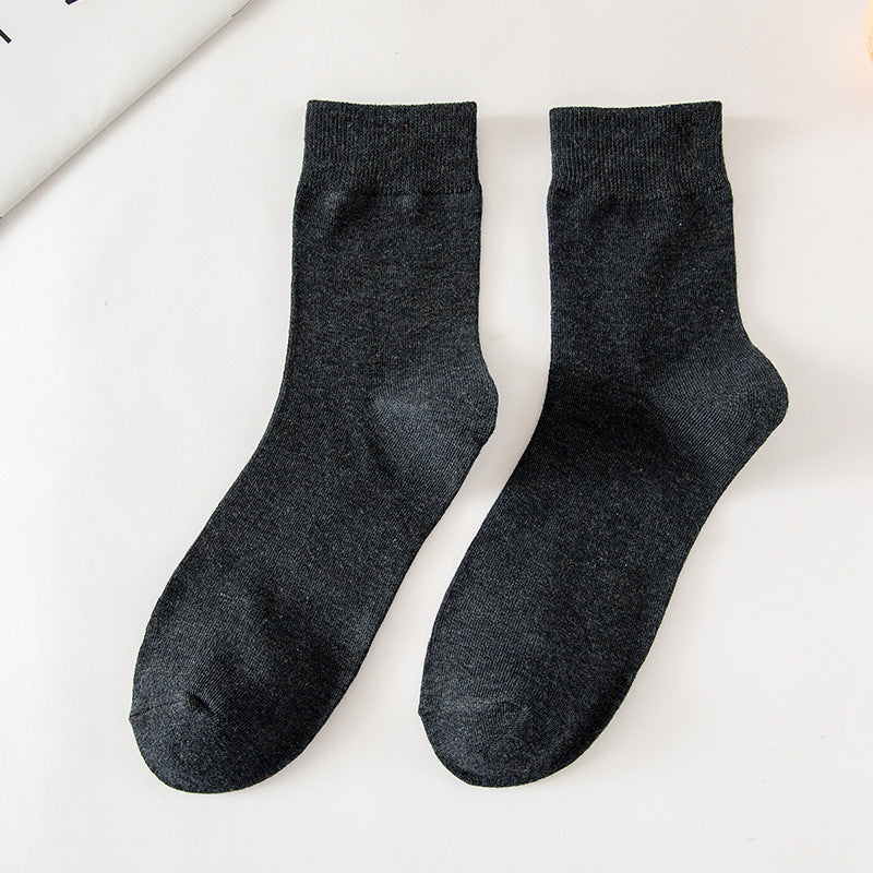 Chaussettes de tube Automne et hiver Couleur solide