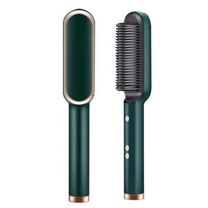 Brosse de redresseur de cheveux Redresseur Comb électrique réglable chaleur