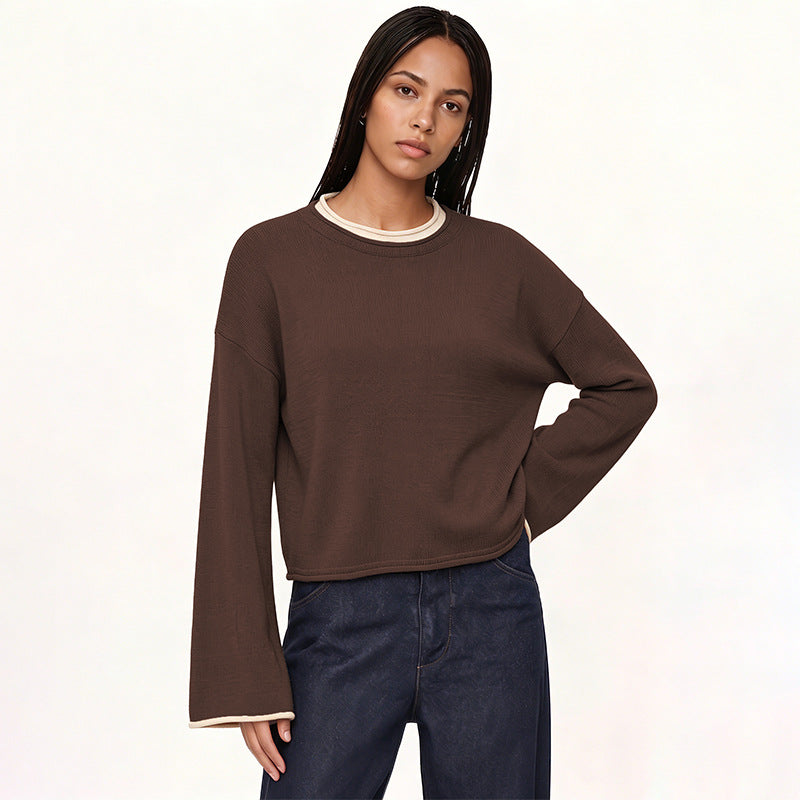 Women's Pullover Round Neck Casual Top