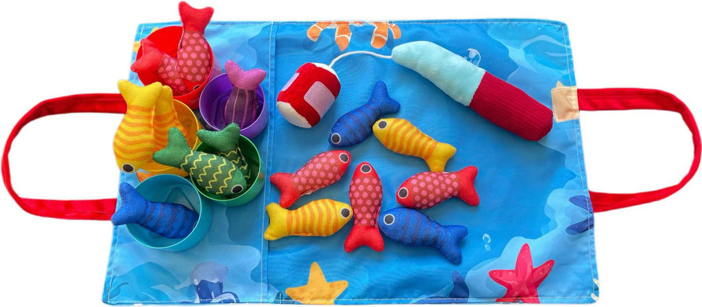 Jouets de pêche pour bébés Tissu Crawling Game Mat Jouets d'éducation précoce en trois dimensions
