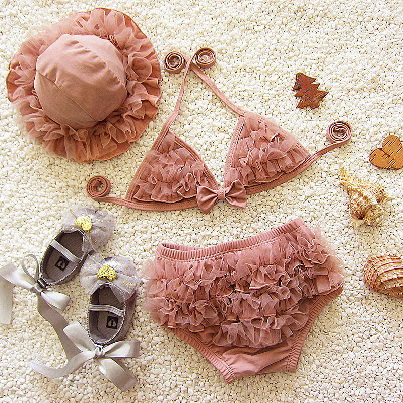 Maillot de bain 1 an 2 enfants 3 enfants 4 filles Ins Split 5 princesse 3-6 mois Baby Bo