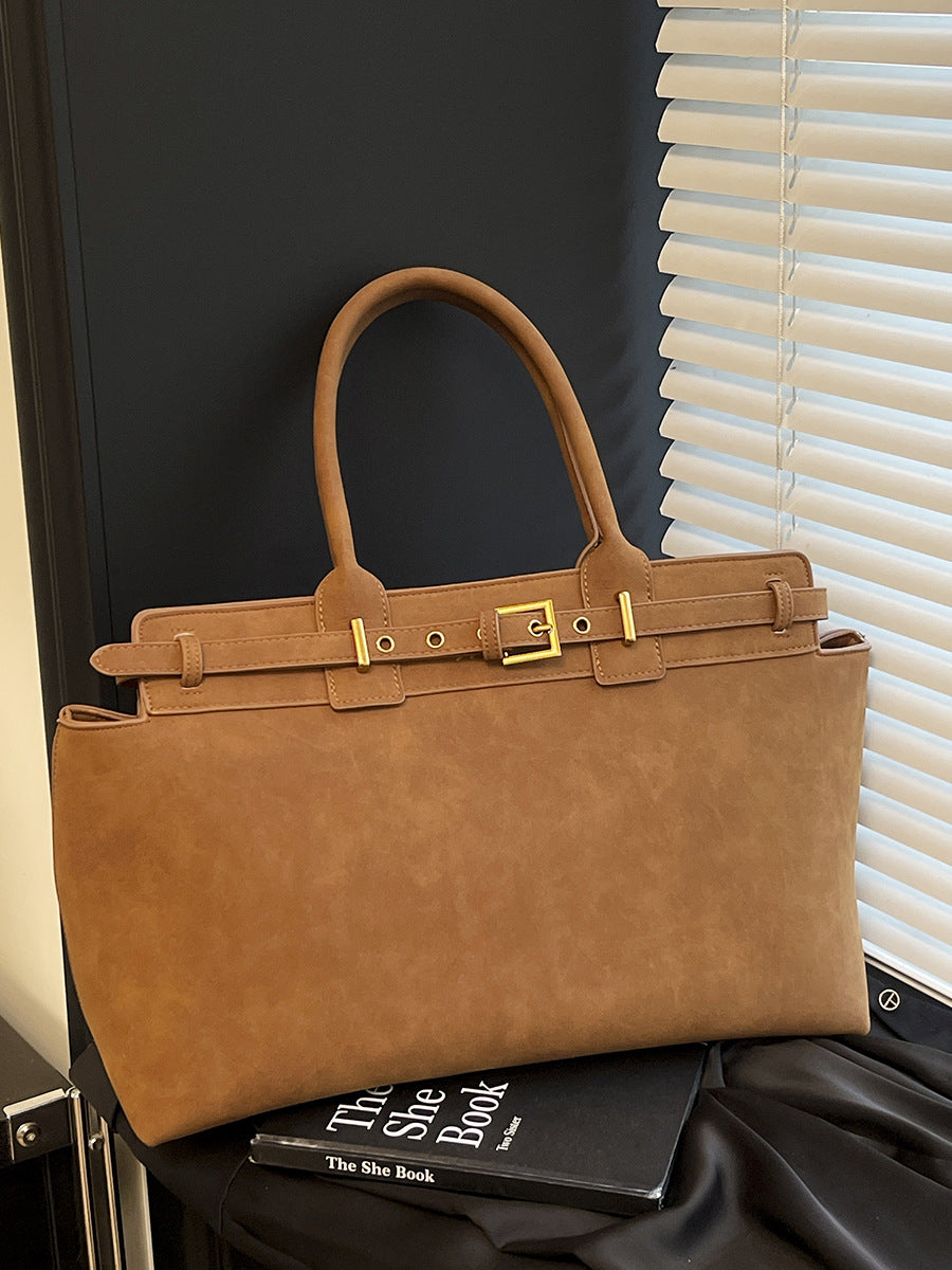 Sac à bandoulière vintage Matte de grande capacité