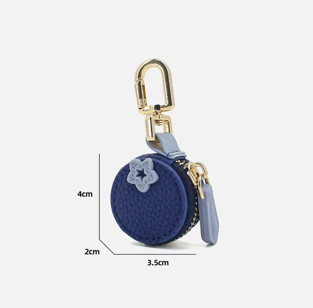 PU en cuir de monnaie Purse Fruit Fraise Citron Mini cas clé