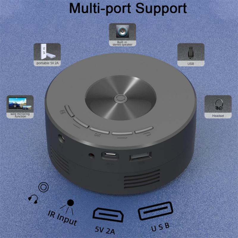 Smart Projector WiFi Portable 1080P Home Theater Vidéo LED Mini projecteur pour home Theater