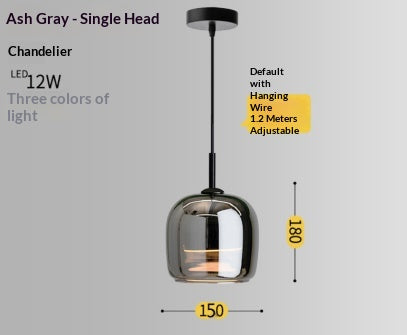 Moderne Minimalist Créatif haut de gamme Sens de chambre de luxe Pendentif lumière