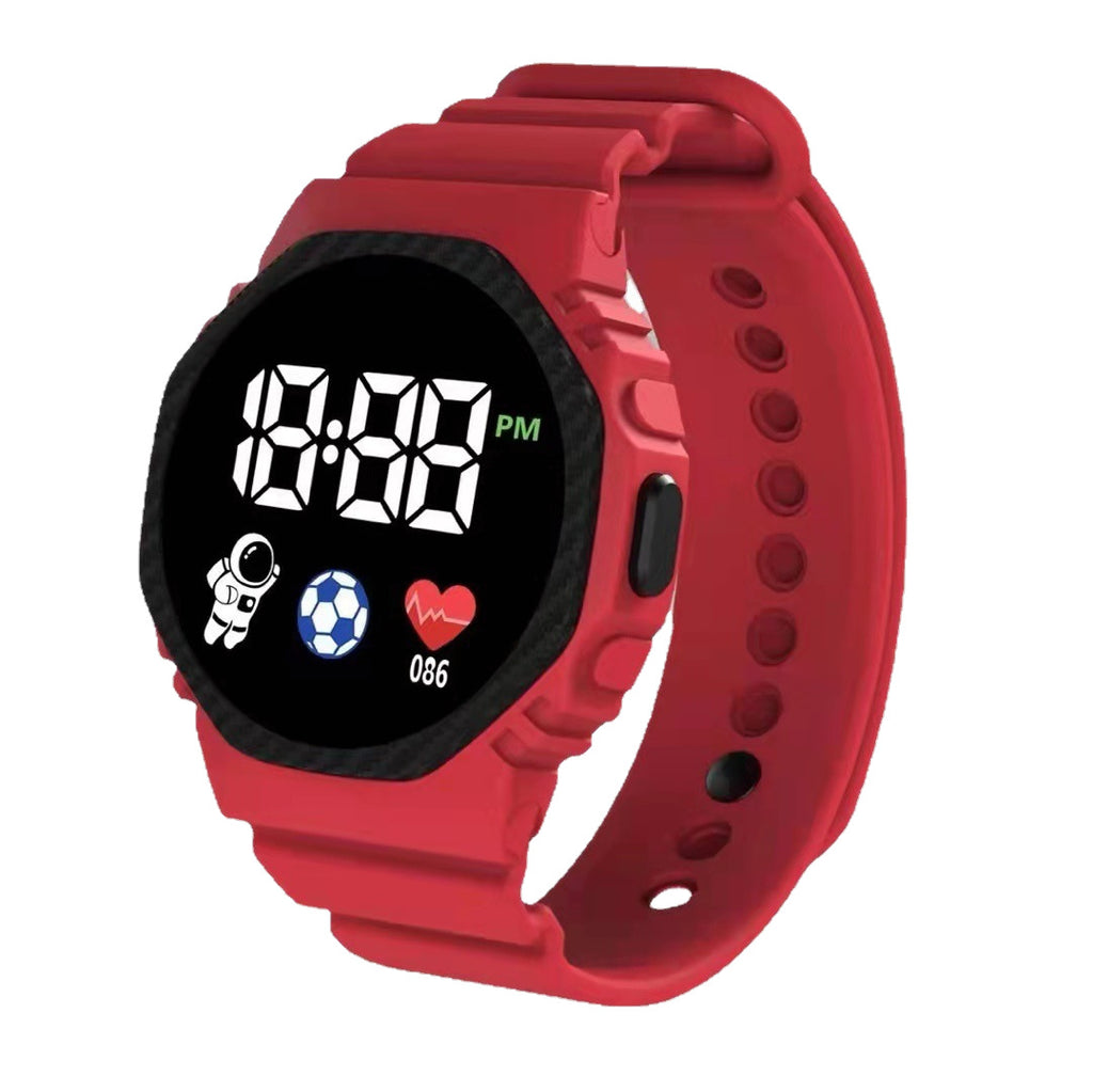 Montre électronique carrée Étudiante