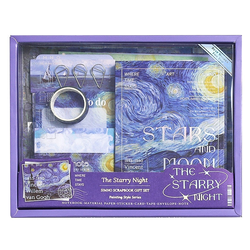 Coffret cadeau Retro Style Simple Artistic Plaid Noteboo