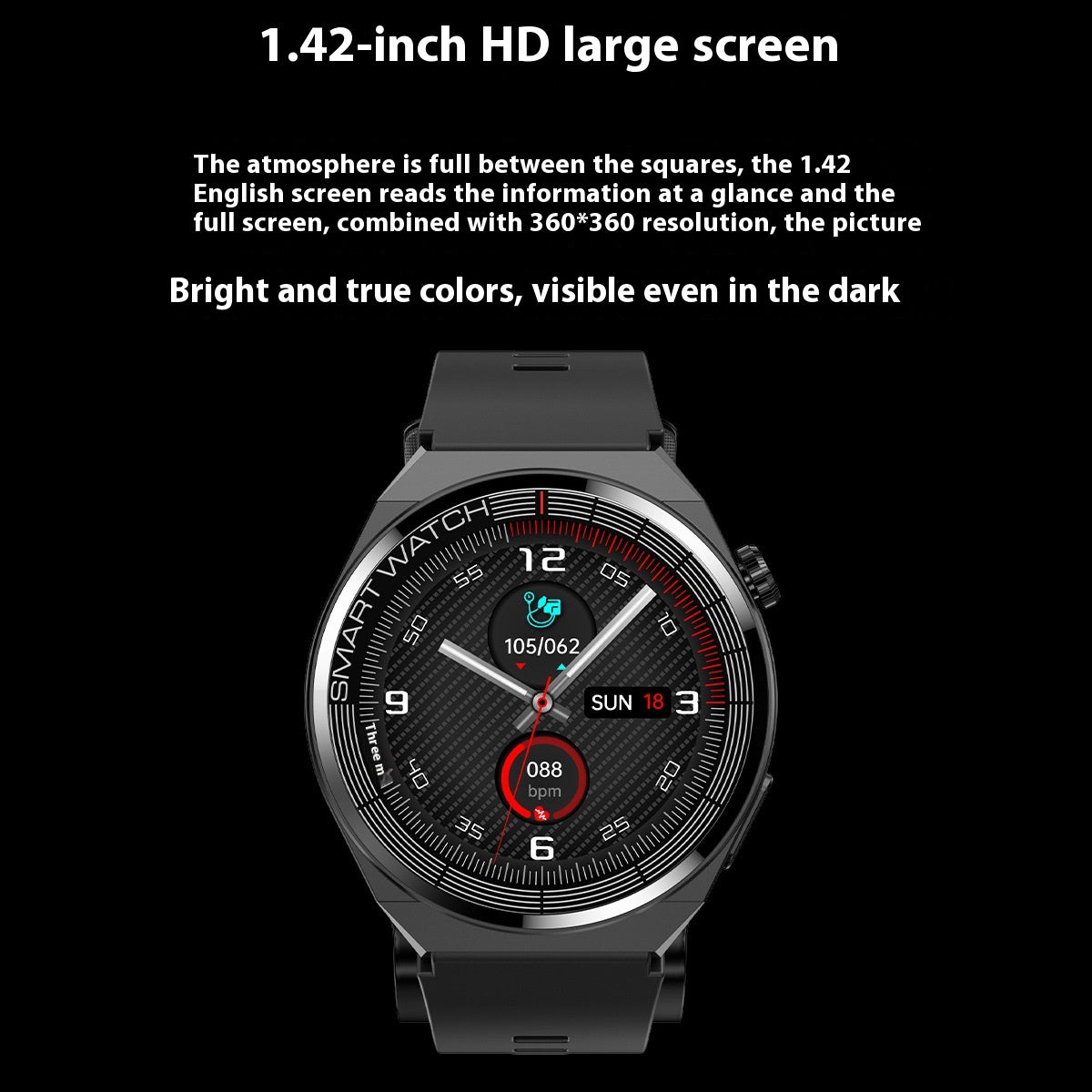 Pression artérielle Voix Diffusion Sport Smart Watch