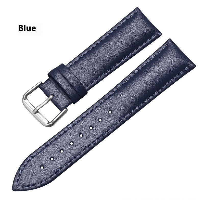 Bracelet de montre en cuir véritable polyvalent et minimaliste