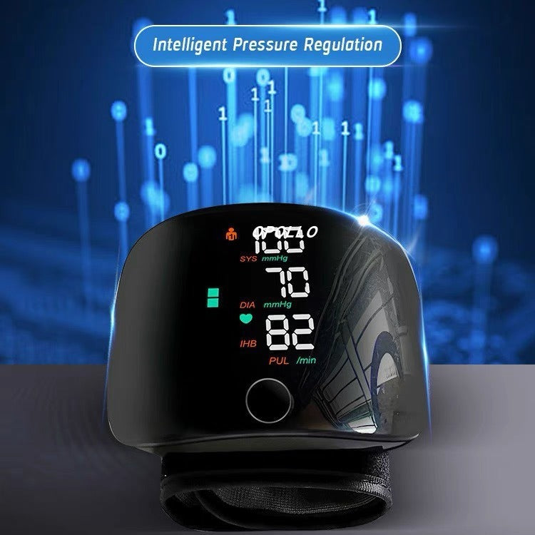 Wrist Sphygmomanometer Rechargeable Blood Pressure Meter Wrist Blood Pressure Eter Smart T