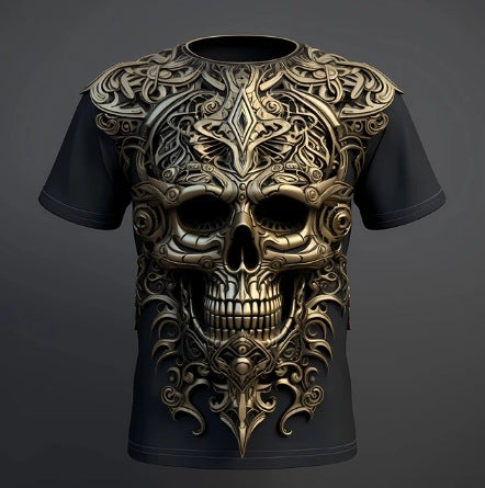 T-shirt imprimé 3D Hip Hop 3D pour homme