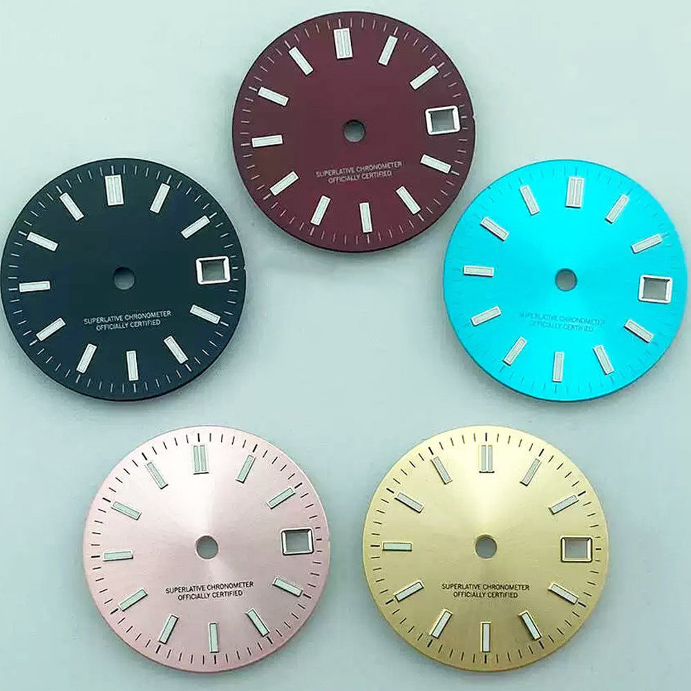 Cadran vert lumineux approprié pour la montre de mouvement
