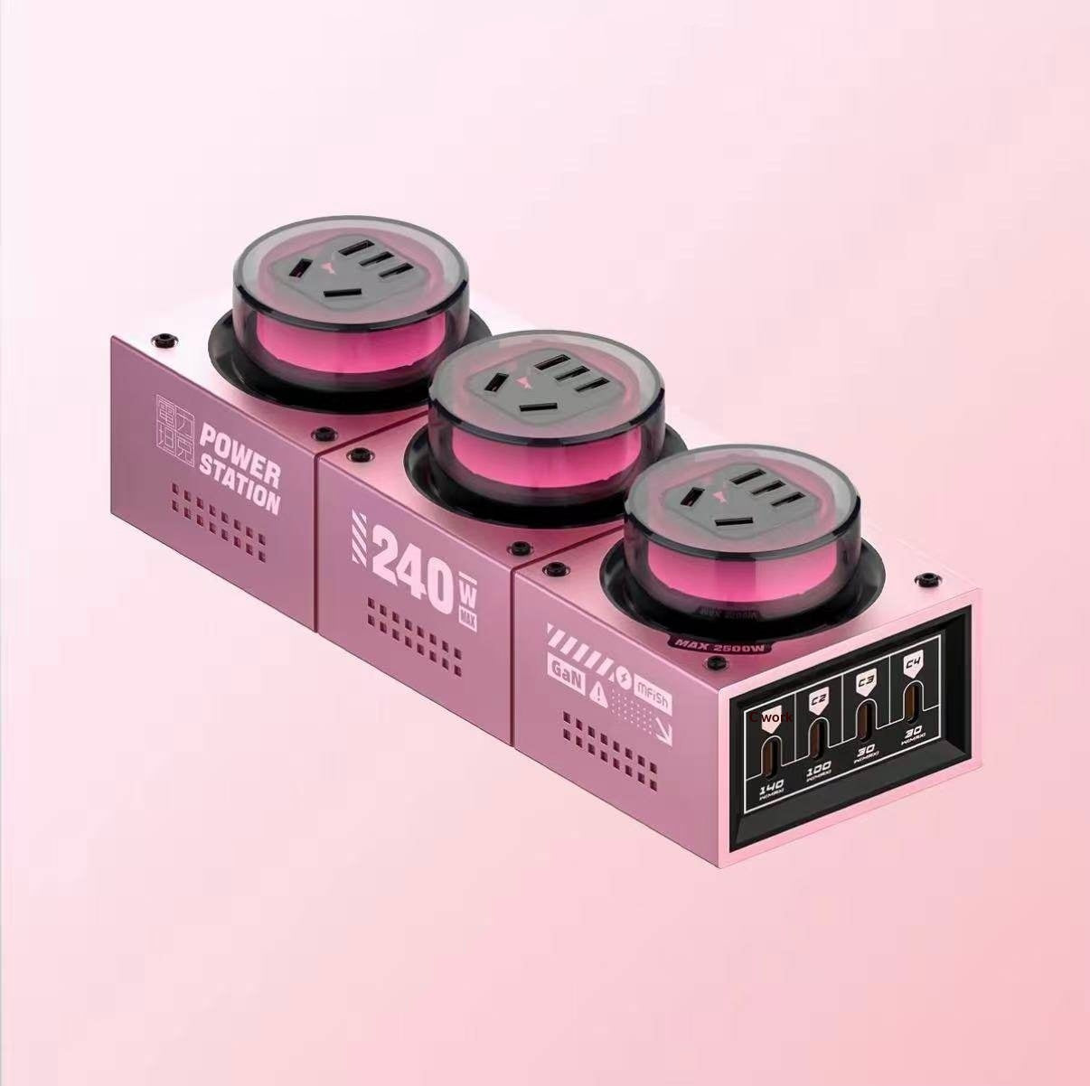 Charging Station Power Tank 240W GaN Desktop Power Strip