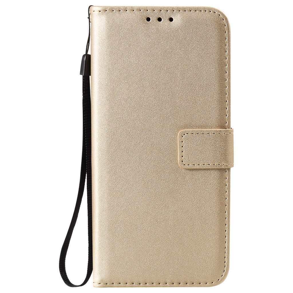 Solid Color Business cuir Flip carte étui de téléphone
