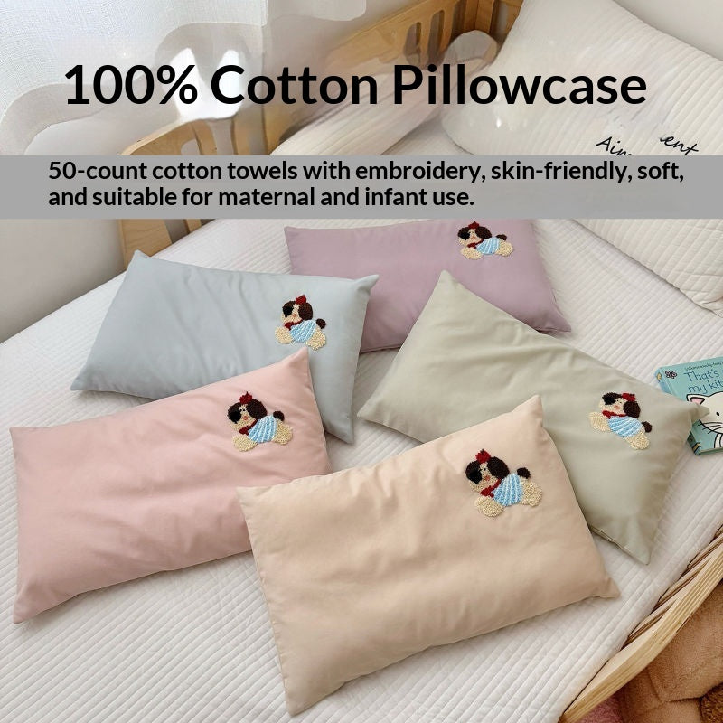 Baby-grade pure cotton brushed pillow