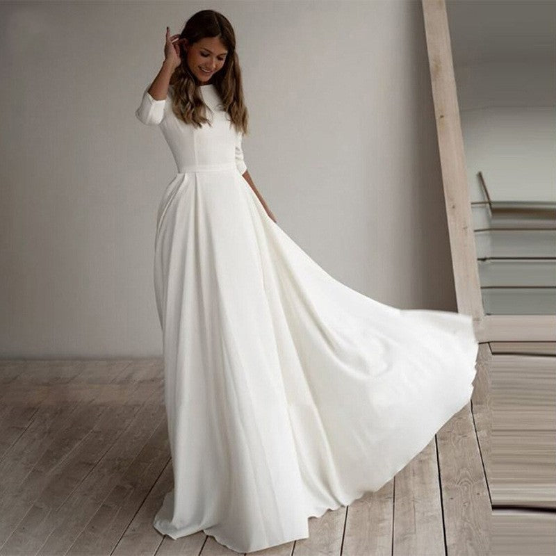 Long Temperament Commute Slim-fit Banquet Robe de soirée de mariage