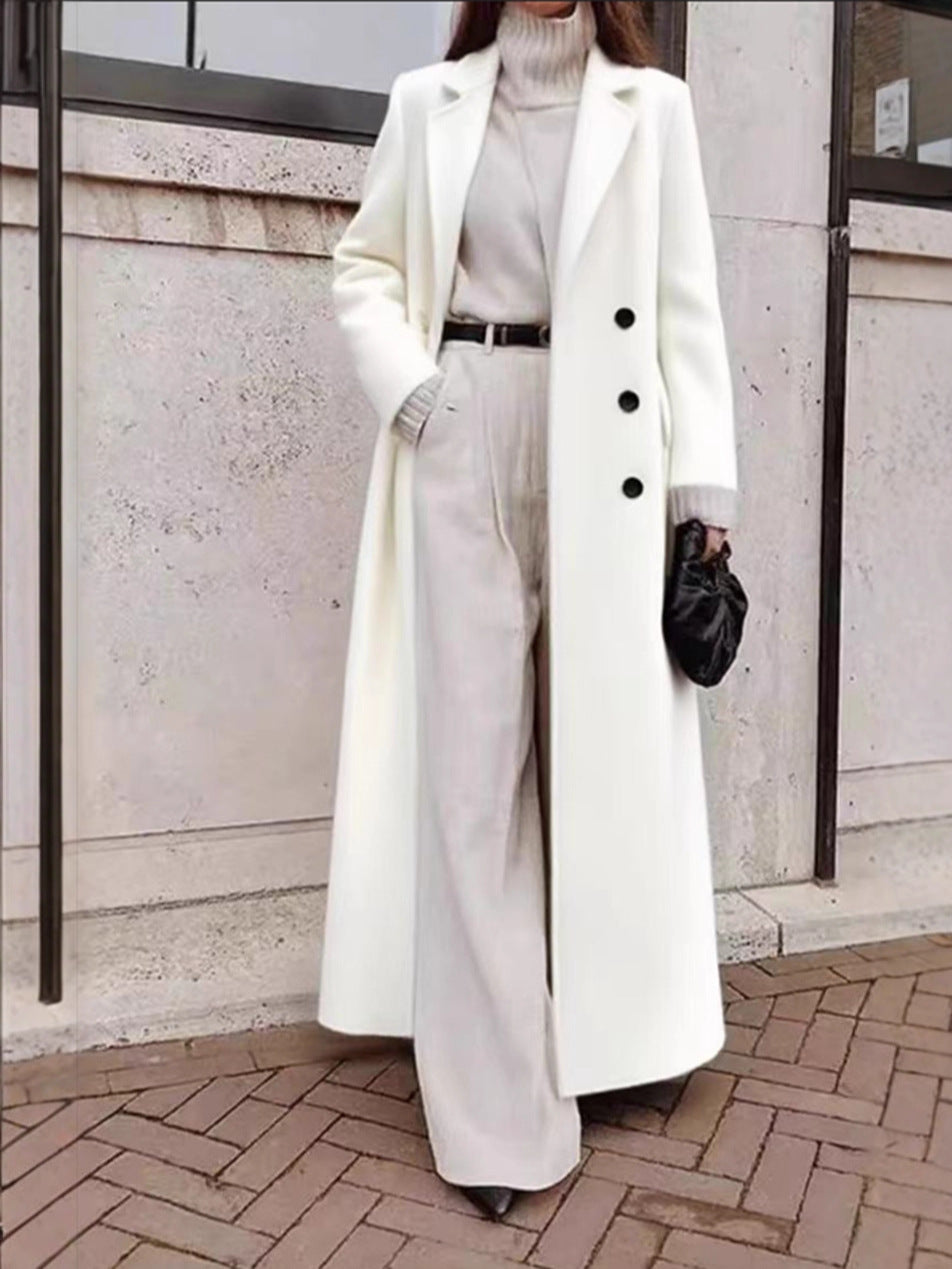 Automne Hiver Européen et américain Cross Border Mode femme Amazon Casual Long Solid