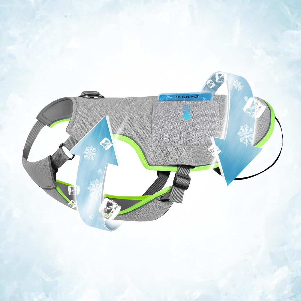 Cooling Vest for Dogs with Ice Packs
