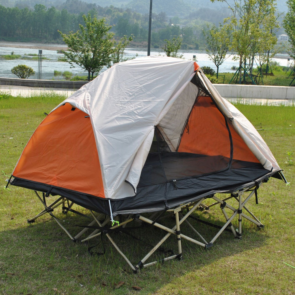 Folding Cot Tent Extension Outdoor Camping Tente double poids léger