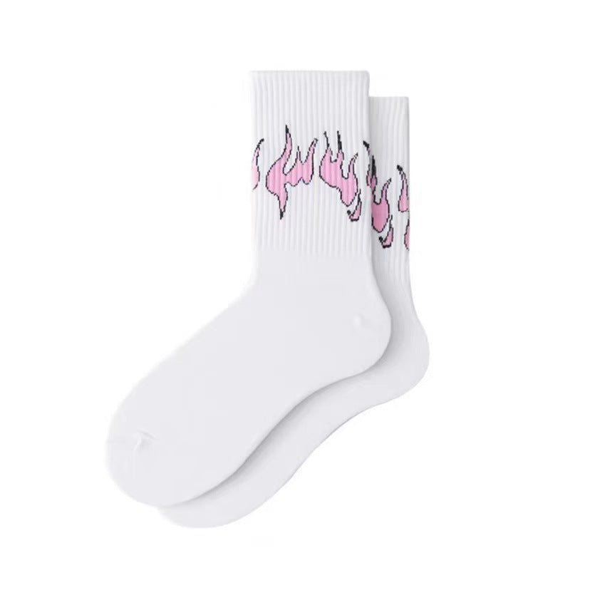 Chaussettes de Flamme Hommes et femmes Coton pur