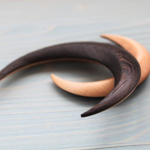 Lune Coiffure Crescent Épaisseur de cheveux Outil de collage