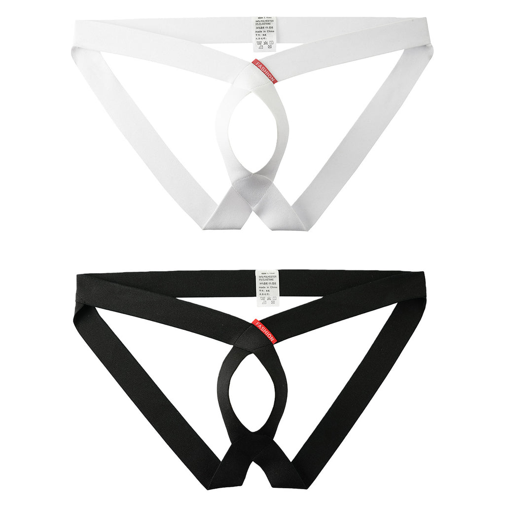 Hommes Sexy Hollowed-out slips personnalisés Stylish T-back Thongs élégants pour un bold moderne