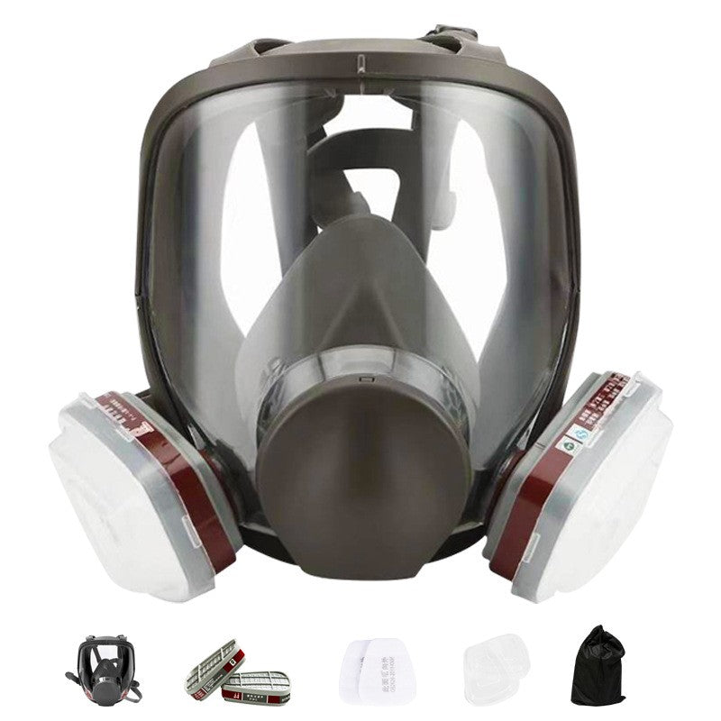 6800 Masque à gaz plein visage 15 EN 1 Respirateur de peinture à vapeur chimique avec filtre