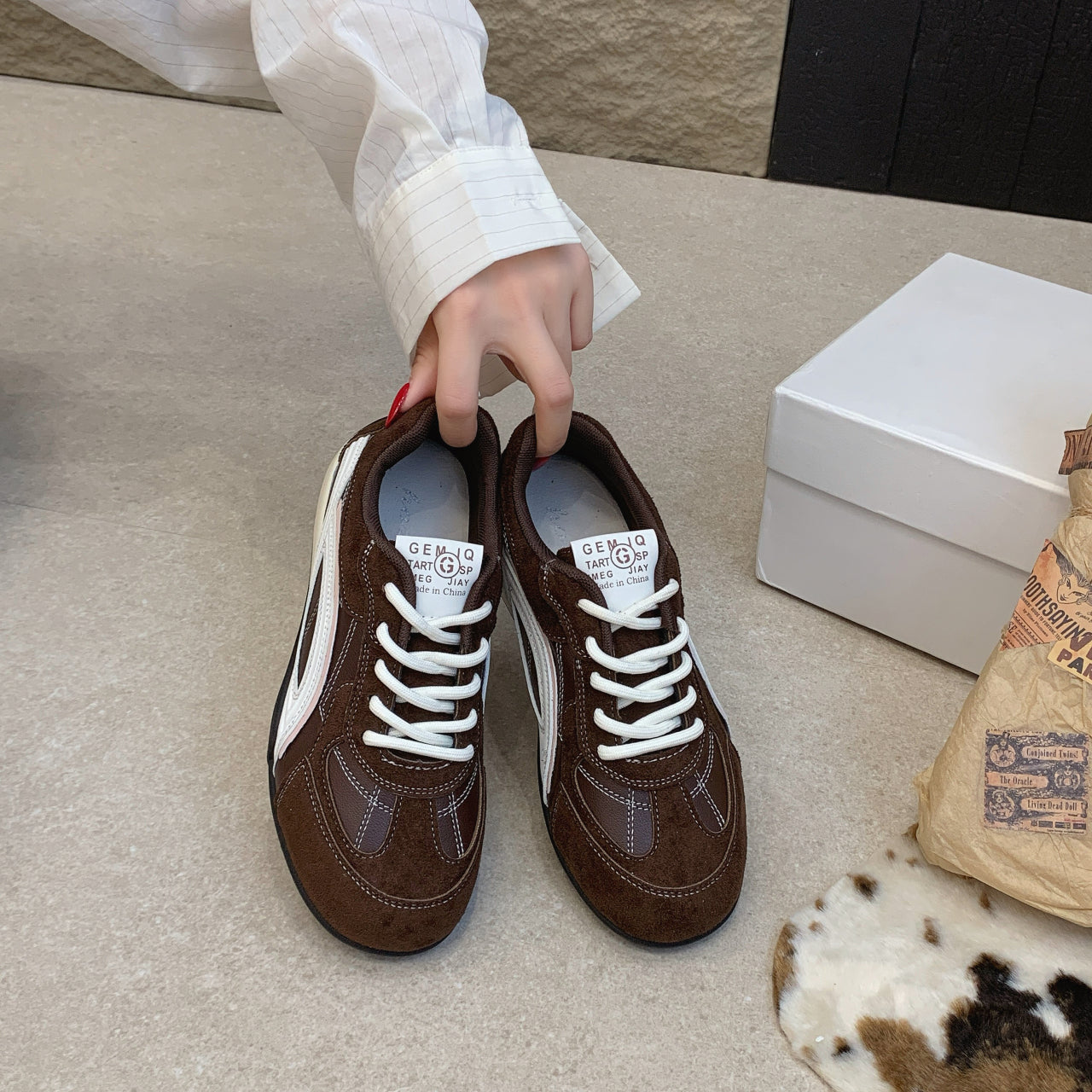 5cm Taille intérieure Augmenter Papa Chaussures Femmes Cuir véritable Chaussures d'été Vendre Allemand Tr