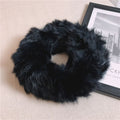 Influenceur Style Lapin Fur Visor pour l'automneHiver chaud Fashionable et large bande de tête en peluche
