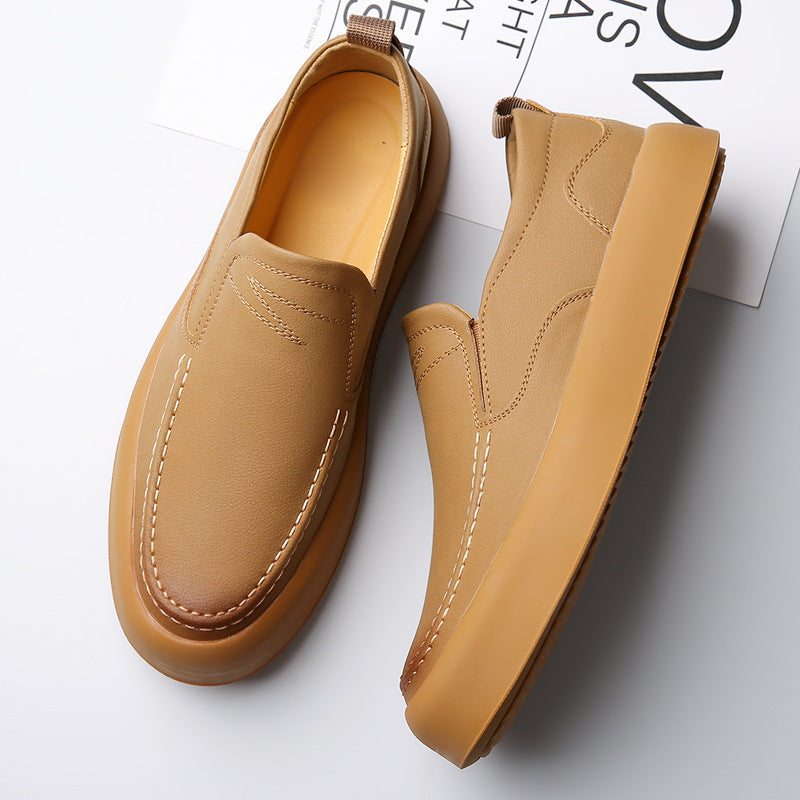 Sneakers casual en caoutchouc style britannique pour hommes