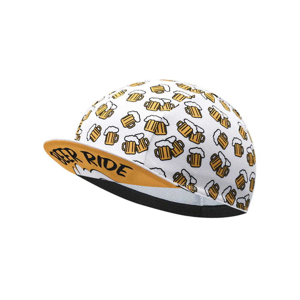 Casque à vélo avec un thème de bière