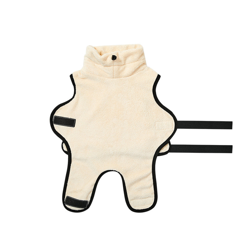 Serviette pour animaux de compagnie épais microfibre absorbant peignoir