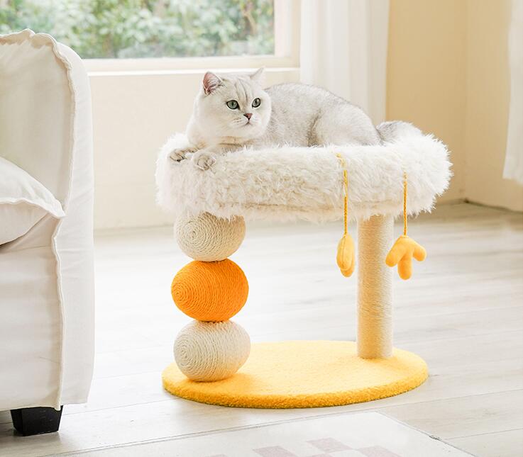 Plate-forme de saut multifonctionnelle ne dépose pas les miettes Cadre d'escalade de chat